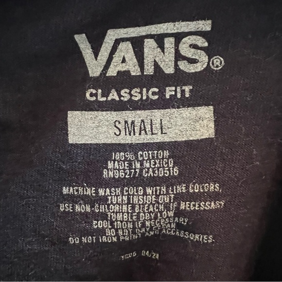 Mens Vans Off The Wall T Shirt Small Classic Fit Dark Navy Blue Pool Hall Cotton - Picture 5 of 7